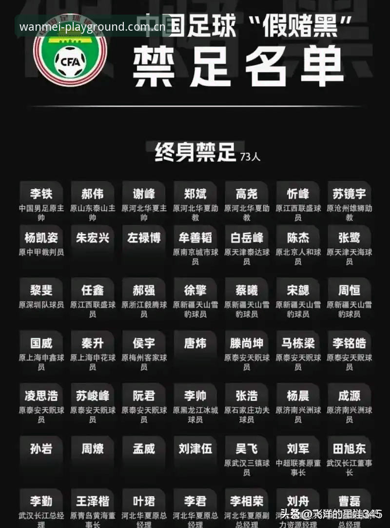 中国足协第三批禁足名单解析：如何通过完美体育官网登录追踪赛事动态的完整指南